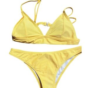 Zaful Yellow Bikini Set